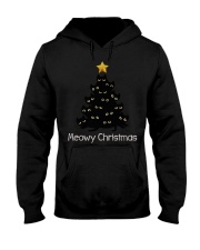 Meowy Christmas Blackcat Hooded Sweatshirt thumbnail