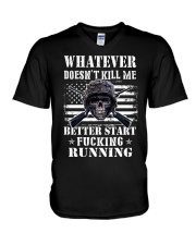 WHAT DOESN'T KILL ME V-Neck T-Shirt thumbnail