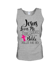 JESUS LOVES ME Unisex Tank thumbnail