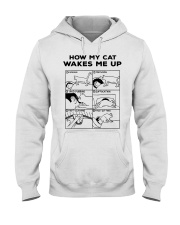 HOW MY CAT WAKES ME UP Hooded Sweatshirt thumbnail