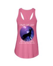 CRAZY CAT LADY Ladies Flowy Tank thumbnail