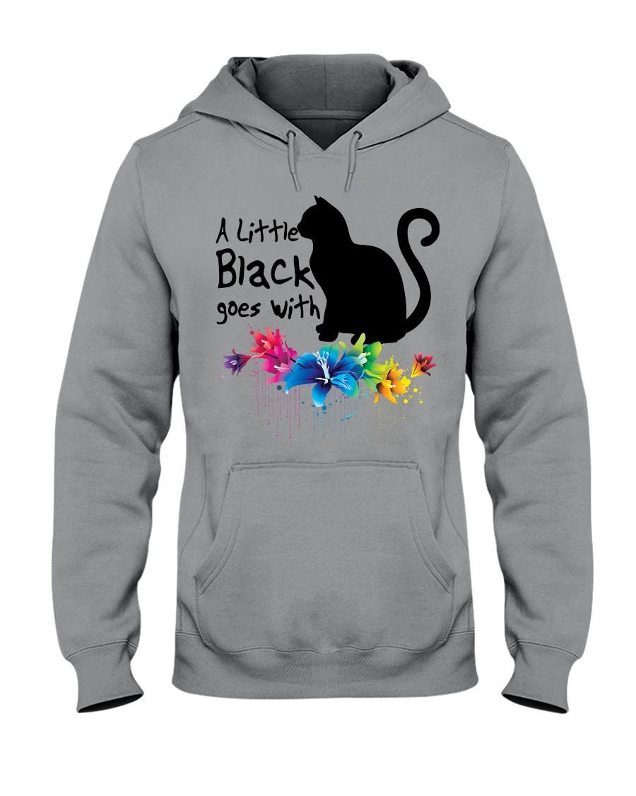 A LITTLE BLACK CAT Hooded Sweatshirt
