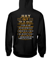 US-GUY RULES-7 Hooded Sweatshirt back
