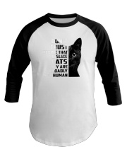 DON'T TRUST PEOPLE DISLIKE CAT Baseball Tee tile