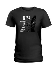 DON'T TRUST PEOPLE DISLIKE CAT Ladies T-Shirt tile