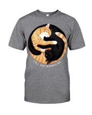 BLACK-YELLOW CAT Classic T-Shirt front