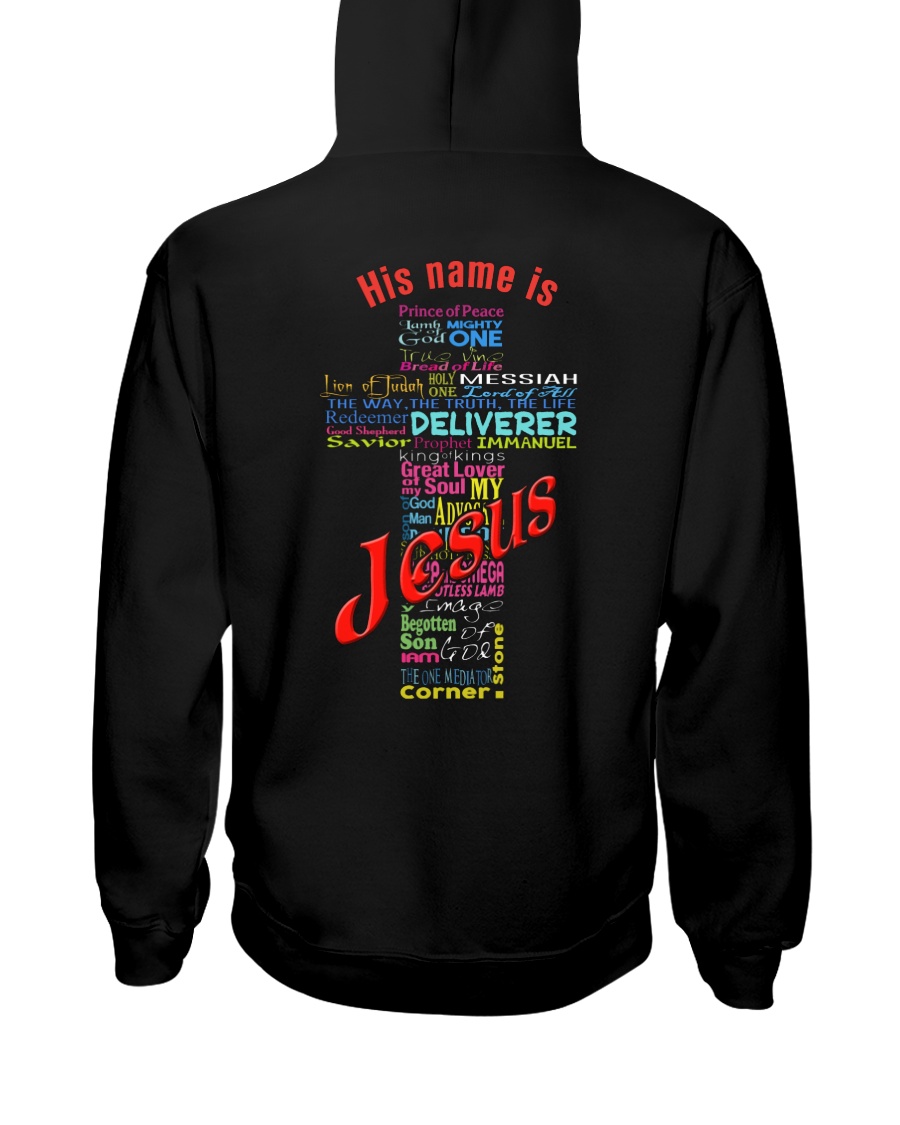 JESUS NAME-BACK-FULL Hooded Sweatshirt