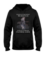 STAND UP FOR WHAT YOU BELIEVE IN - CAT Hooded Sweatshirt thumbnail