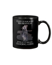 STAND UP FOR WHAT YOU BELIEVE IN - CAT Mug thumbnail