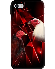ROOSTER-PC-GREY-RED Phone Case i-phone-8-case