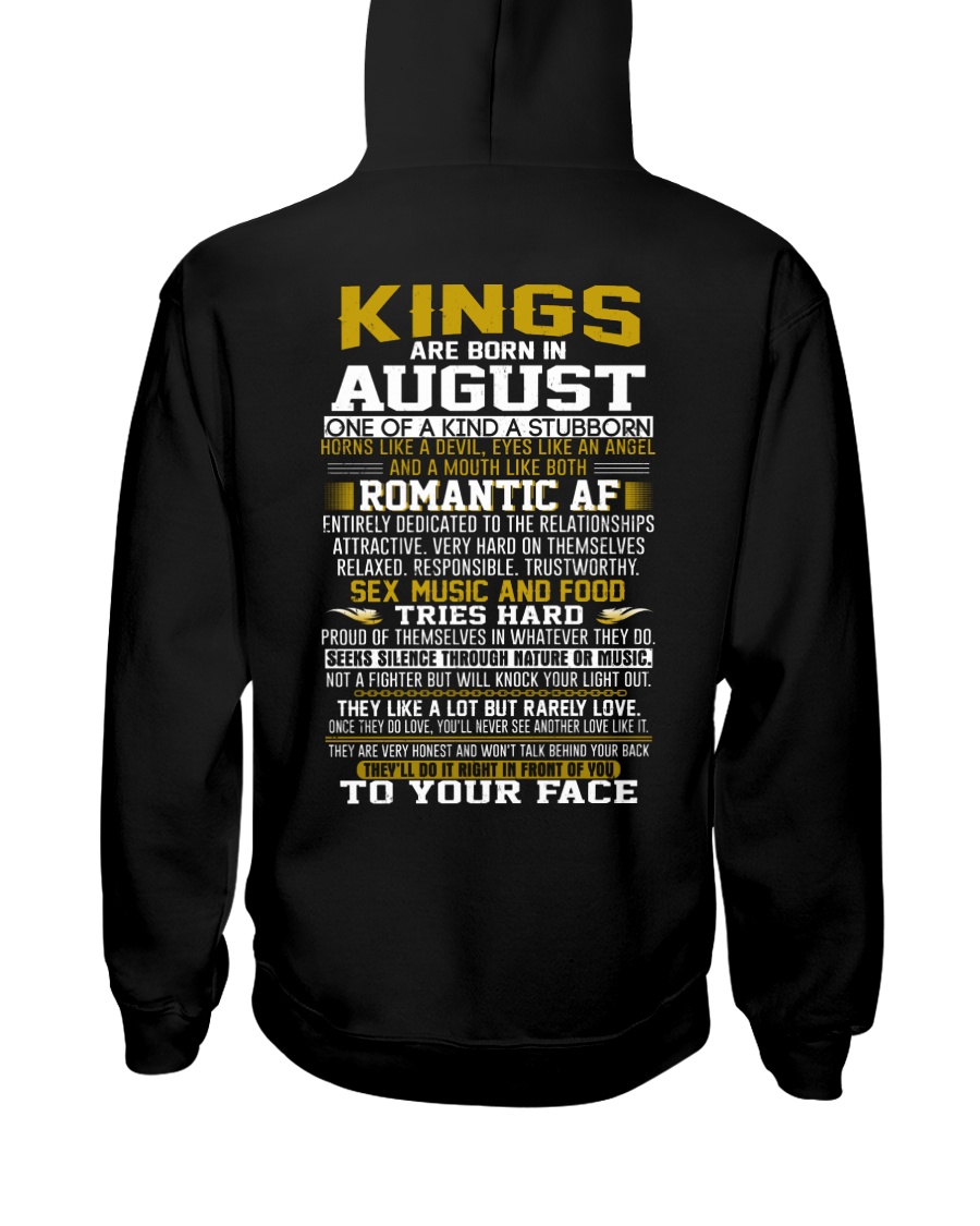 KING BORN IN-AUGUST Hooded Sweatshirt