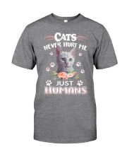 CATS NEVER HURT ME Classic T-Shirt front