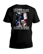VET- I STAND V-Neck T-Shirt thumbnail