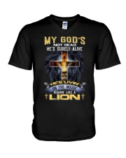 GOD-LION-2603 V-Neck T-Shirt thumbnail