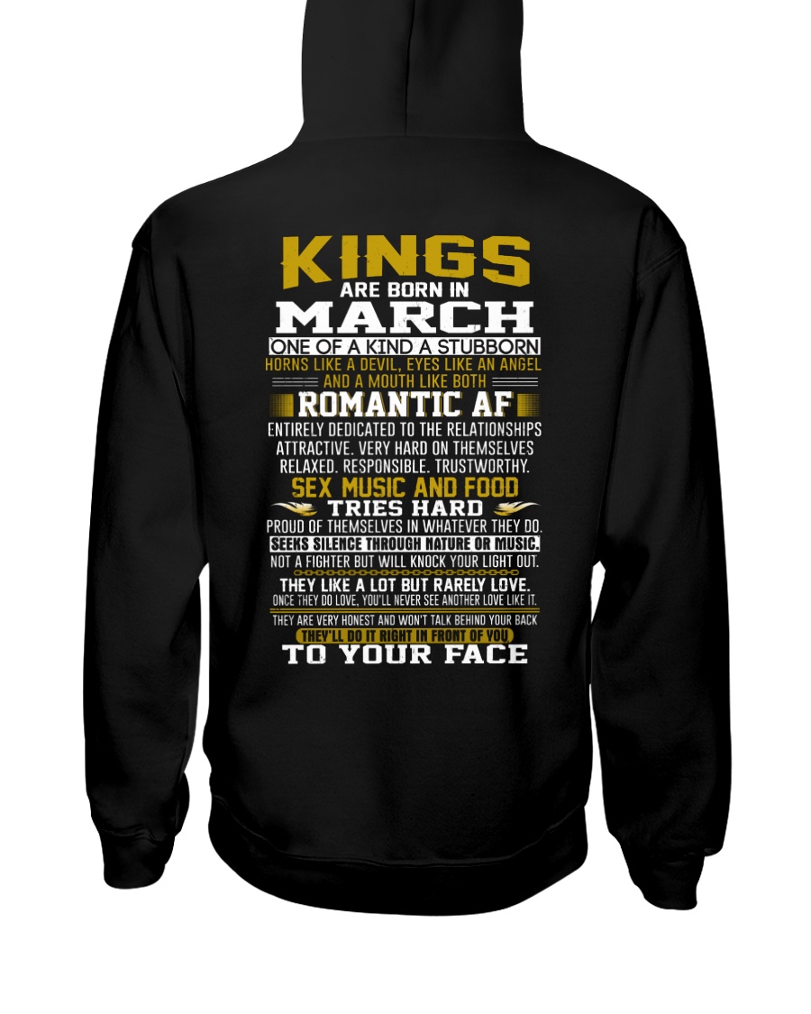 KING BORN IN-MARCH Hooded Sweatshirt