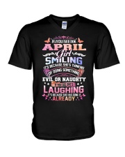 MONTH-GIRL-4 V-Neck T-Shirt thumbnail