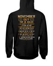 US-GUY RULES-11 Hooded Sweatshirt back
