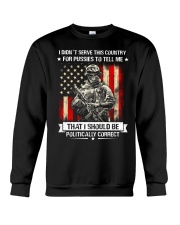 VET-I DIDN'T SERVE Crewneck Sweatshirt thumbnail