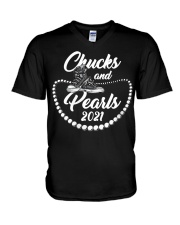 Melanin Queen Gift 15 V-Neck T-Shirt tile