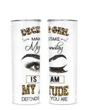 December Girl Glitter Tumbler tile