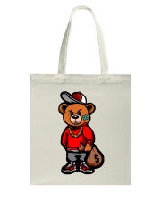 Gangsta Bear gold chain money bag Tote Bag tile