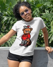 Gangsta Bear gold chain money bag Classic T-Shirt apparel-classic-tshirt-lifestyle-front-232