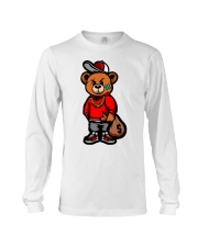 Gangsta Bear gold chain money bag Long Sleeve Tee tile
