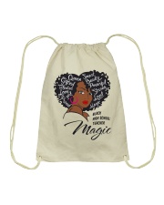 High school - dark Drawstring Bag tile