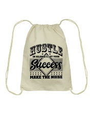 Hustle In silence Let your success make the noise Drawstring Bag tile