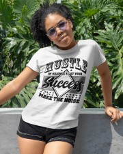 Hustle In silence Let your success make the noise Classic T-Shirt apparel-classic-tshirt-lifestyle-front-232