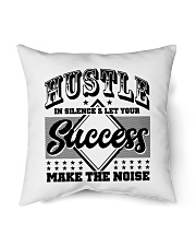Hustle In silence Let your success make the noise Indoor Pillow tile