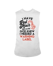 Red Hair because God Knew Sleeveless Tee tile