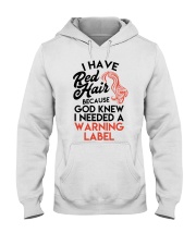 Red Hair because God Knew Hooded Sweatshirt tile