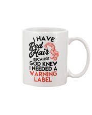 Red Hair because God Knew Mug tile