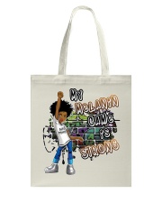 My Melanin Game Is Strong Tote Bag tile