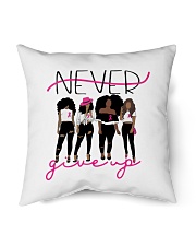 Never Give Up Indoor Pillow tile