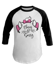 Classy and Sassy - Cat Baseball Tee tile
