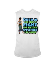 Dream like Martin fight like Malcom Black History Month Sleeveless Tee tile