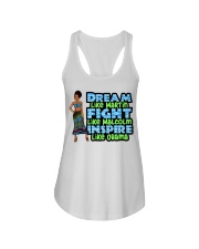 Dream like Martin fight like Malcom Black History Month Ladies Flowy Tank tile