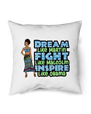 Dream like Martin fight like Malcom Black History Month Indoor Pillow tile