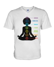 Afro Chakras V-Neck T-Shirt tile