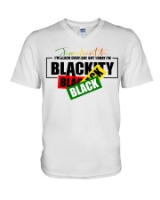 I'm black everyday but today im Blackity Black Black V-Neck T-Shirt tile