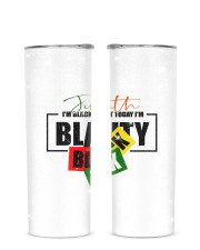 I'm black everyday but today im Blackity Black Black Glitter Tumbler tile
