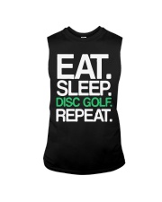 Eat Sleep Disc Golf Repeat Sleeveless Tee tile