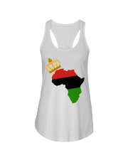 Black Queen Ladies Flowy Tank tile