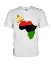 Black Queen V-Neck T-Shirt tile
