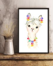 Cute Llama 2 11x17 Poster lifestyle-poster-3