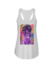 Black Girl Graffiti Ladies Flowy Tank tile