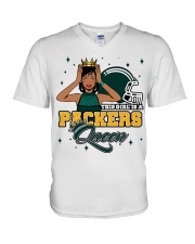 Packers Queen V-Neck T-Shirt tile
