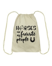 Horse are my favorite people Drawstring Bag tile